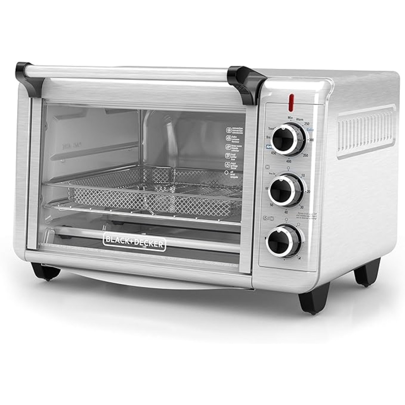 BLACK+DECKER 6-Slice Crisp 'N Bake Air Fry Toaster Oven