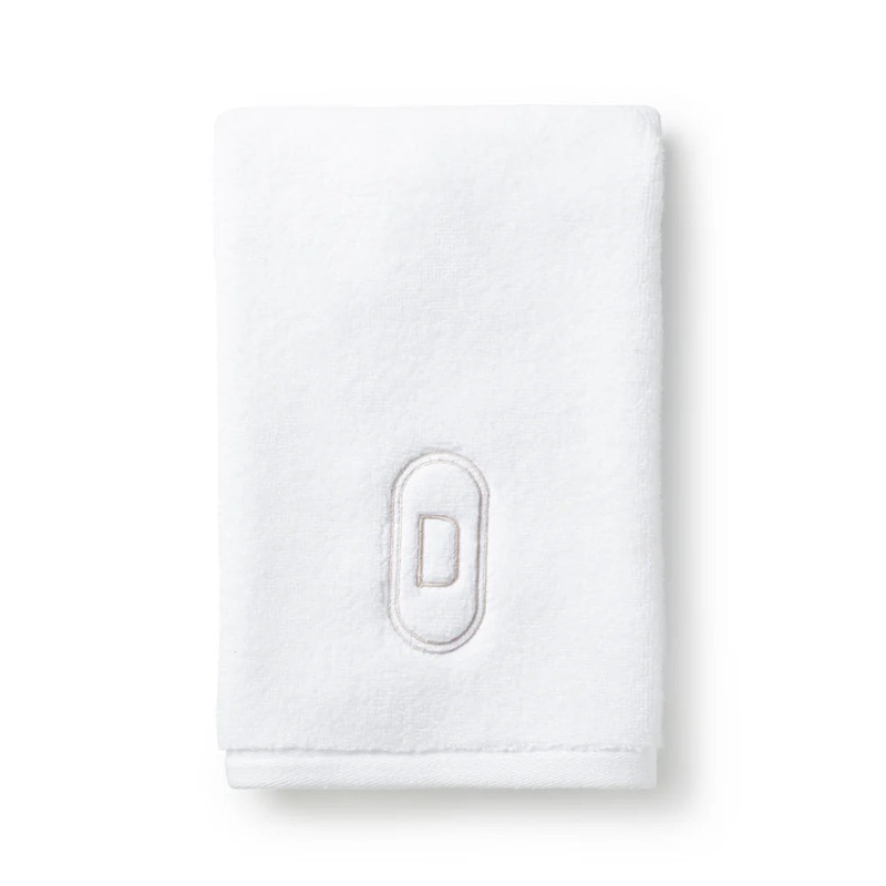 Domani Home Oval Monogram Embroidered Fingertip Towel