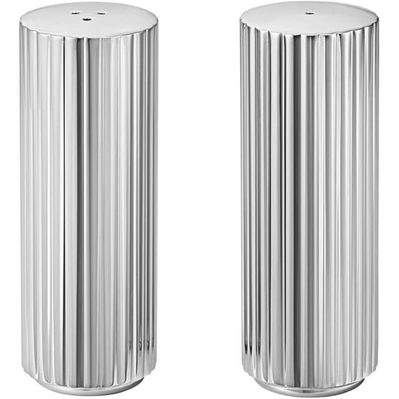 Georg Jensen Bernadotte Stainless Steel Salt and Pepper Shakers