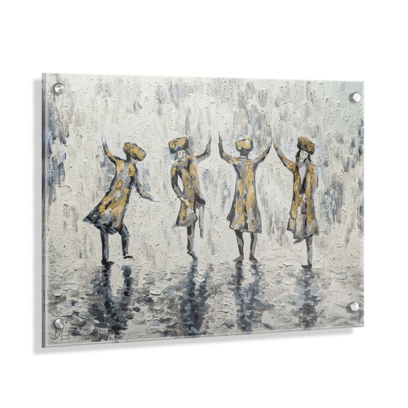 Waterdale Collection Painting By Yonatan -Dancing Chassidim