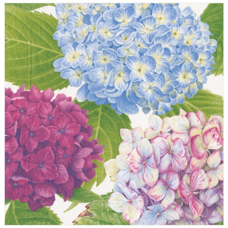 Caspari Hydrangea Napkins
