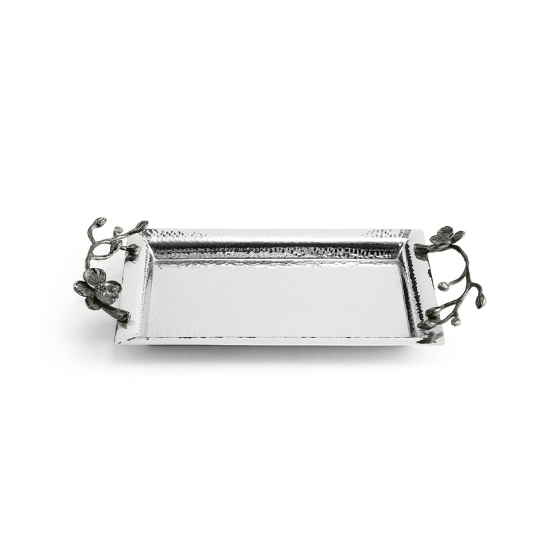 Michael Aram Black Orchid Mini Steel Tray