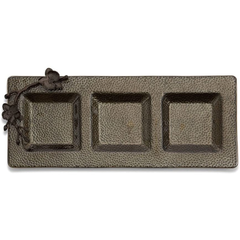 Michael Aram Black Orchid Trio Platter