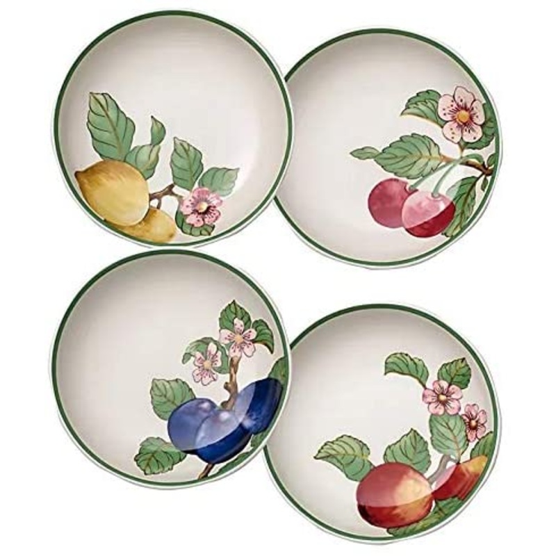 Villeroy & Boch French Garden Modern Fruits Individual Pasta Bowls Set of 4 Assorted