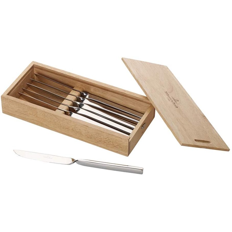 Villeroy & Boch New Wave 18/10 Stainless Steel Steak Knife Set/6