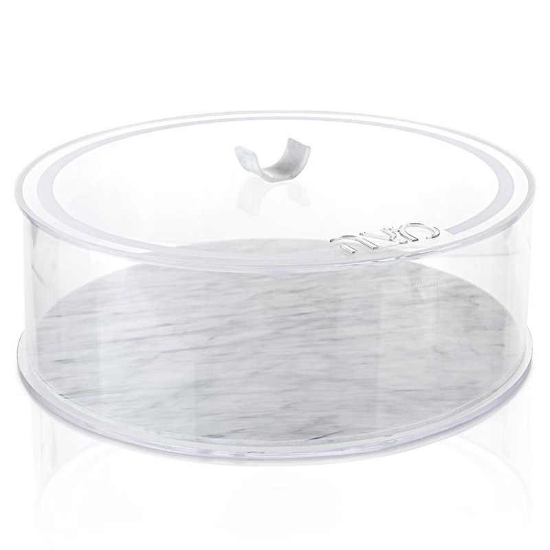 Waterdale Collection U Round Matzah Box, Marble