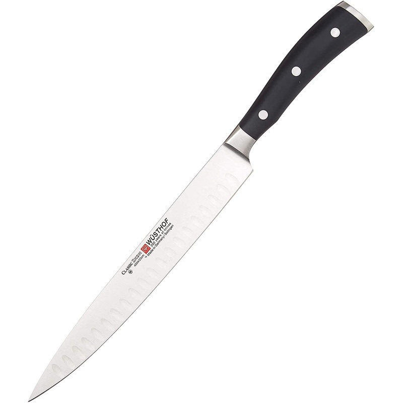 WUSTHOF Classic IKON Carving Knife Hollow Edge