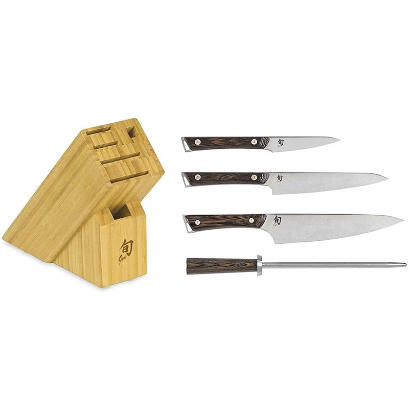 Shun Kanso 5 Piece Starter Knife Block Set