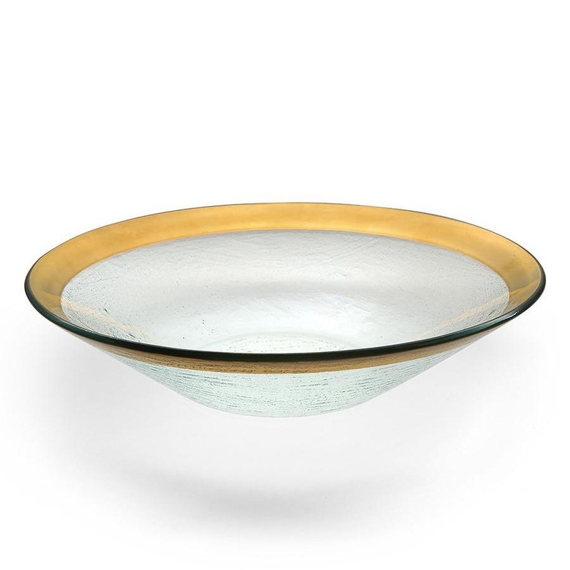 Annieglass Roman Antique Serving Bowl