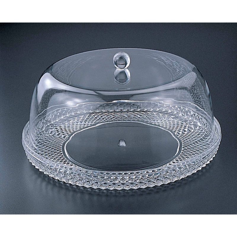 Huang Acrylic Cake Plate w/ Dome, 13 inch