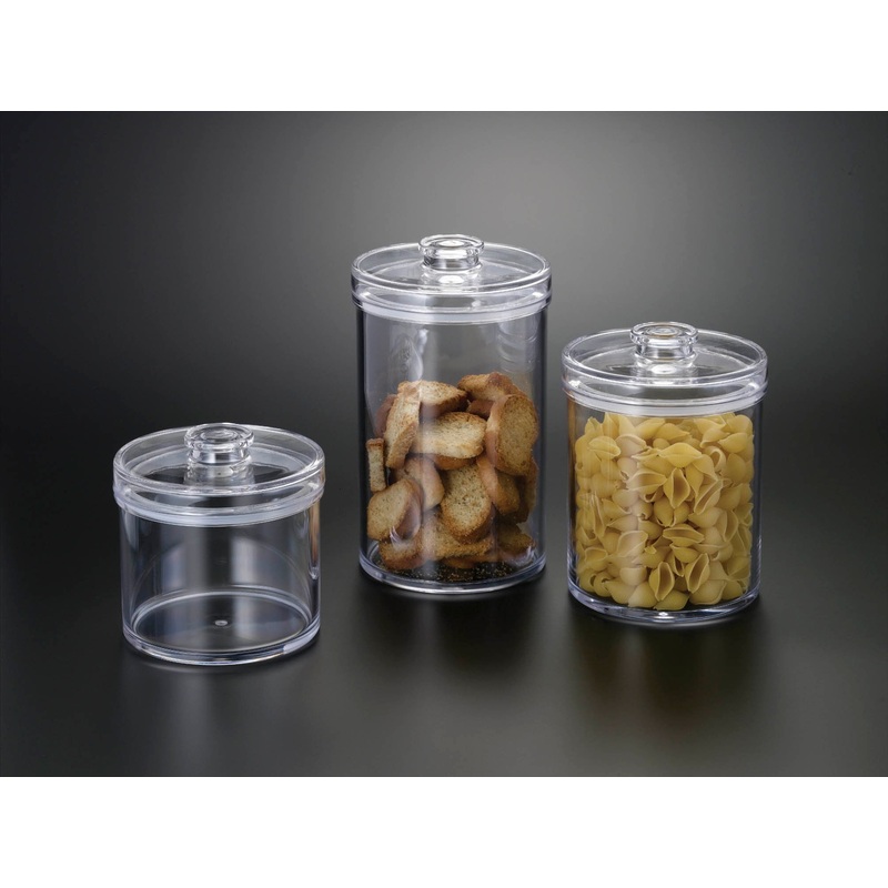 Huang Acrylic Round Canisters