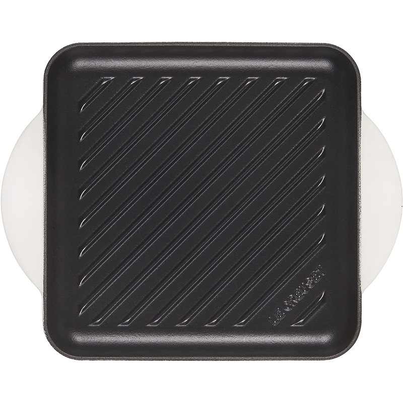 Le Creuset Enamaled Cast Iron Square Grill, 9.5"