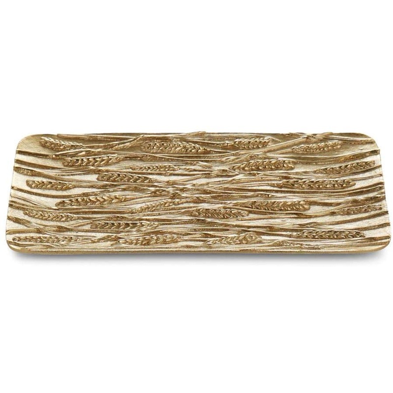 Michael Aram Wheat Bread Plate, Gold
