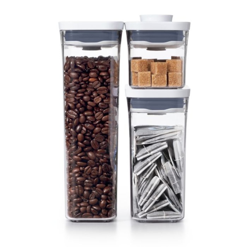 OXO GG 3-PC SLIM RECTANGLE POP CONTAINER SET