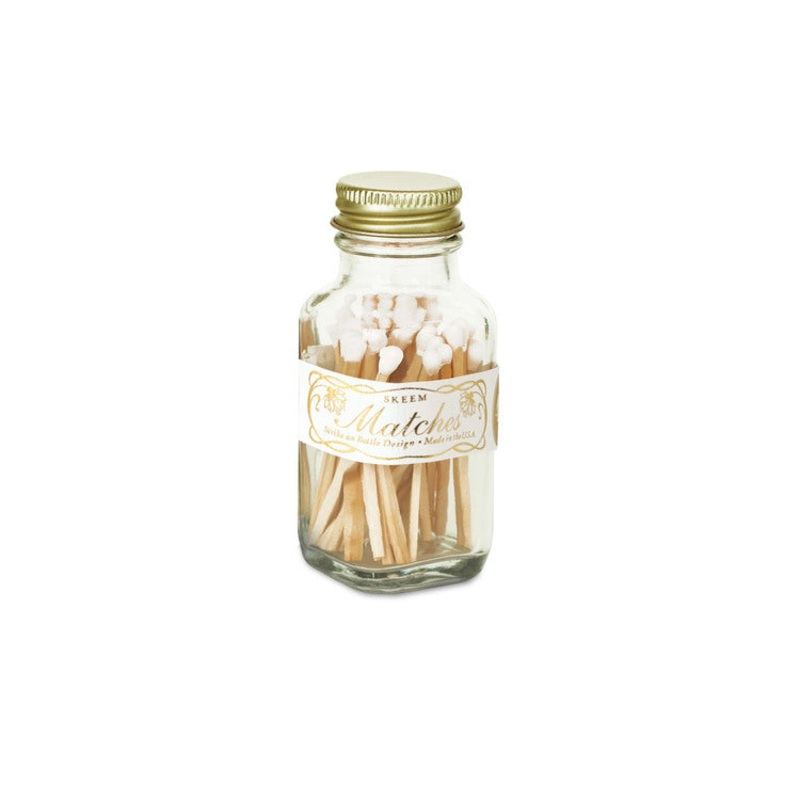 Skeem Design Vintage White mini match bottle