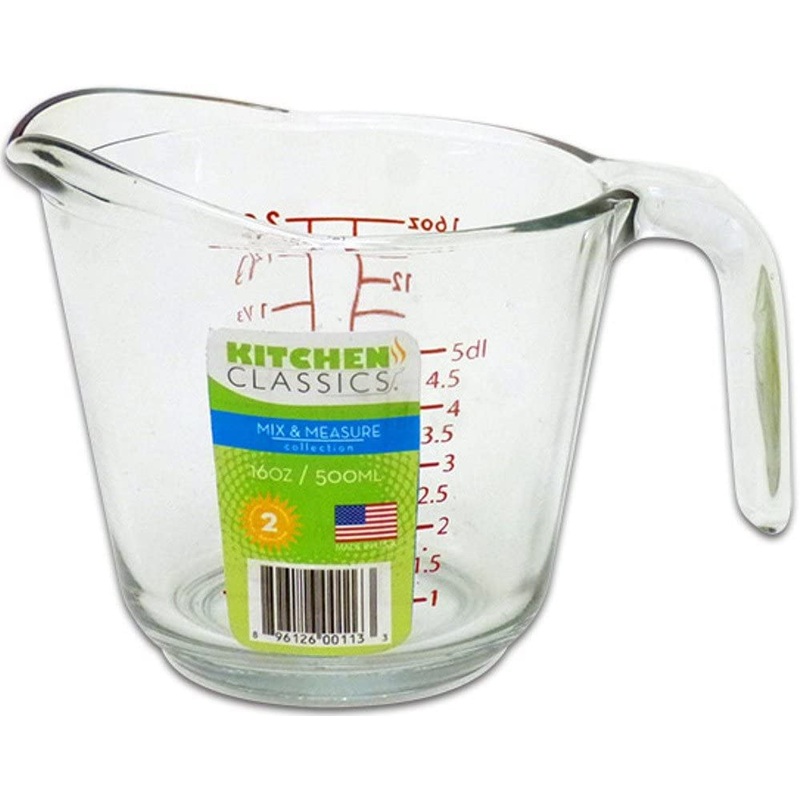 Kadra Kitchen Classic Glass Measuring Cup