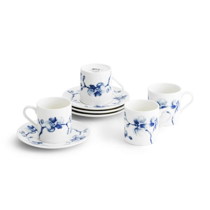 Michael Aram Blue Orchid Demitasse Set