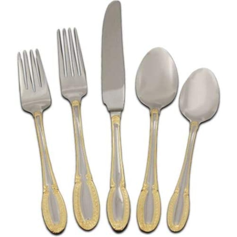 Museum Collection by Domestication Frost 18/10 20-Piece Service for 4 Flatware Set