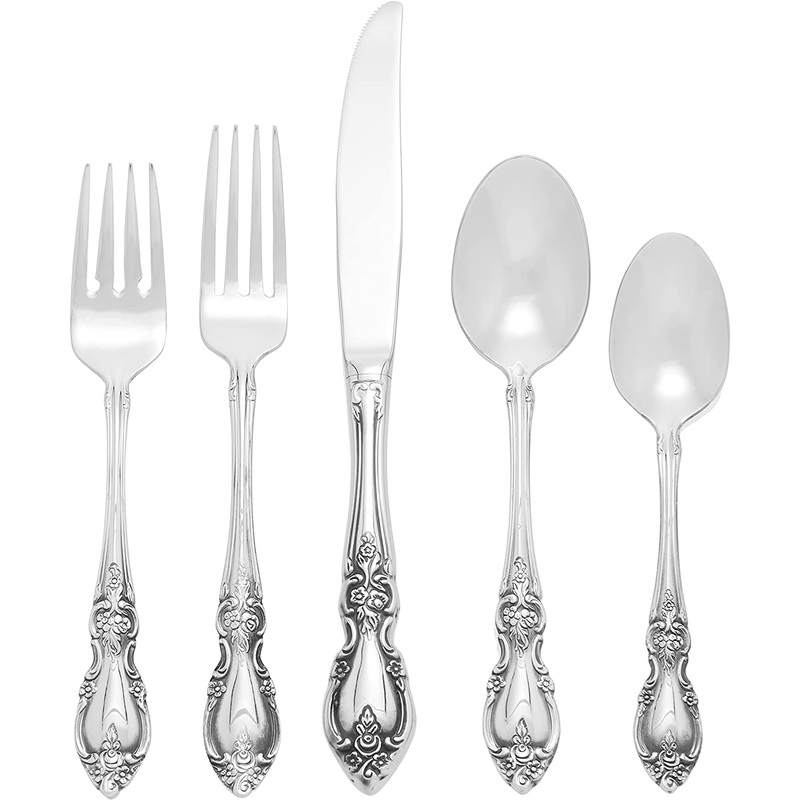 Oneida Louisiana 18/10 Stainless Steel Service for 4 20 Piece Flatware Set