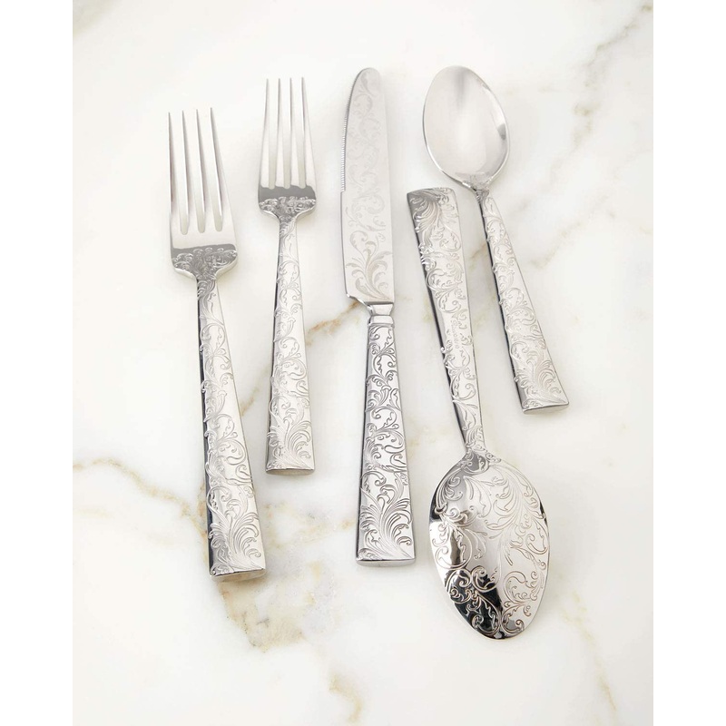 Ricci Casa Parisian Garden 20 Piece Service for 4 Flatware Set