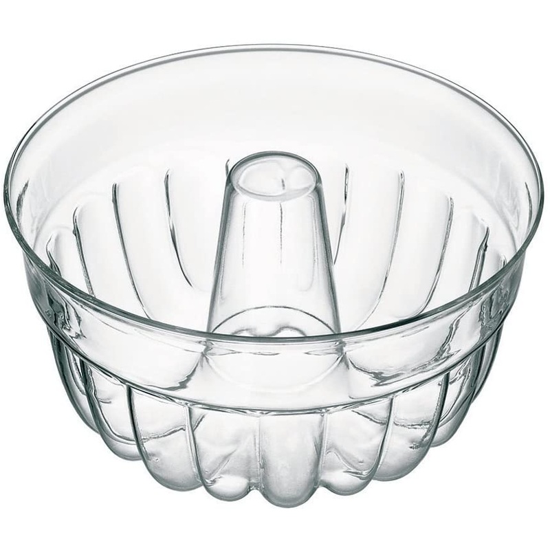 Simax - Fluted Blown Glass Bundt Pan, 9.75 In/2.1 Qt