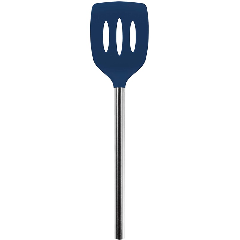 Tovolo Silicone Slotted Turner With Stainless Steel Handle