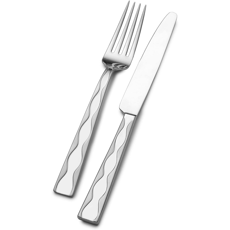 Wallace Tabla Zinnia 20-Piece 18/10 Stainless Steel Flatware Set, Service for 4