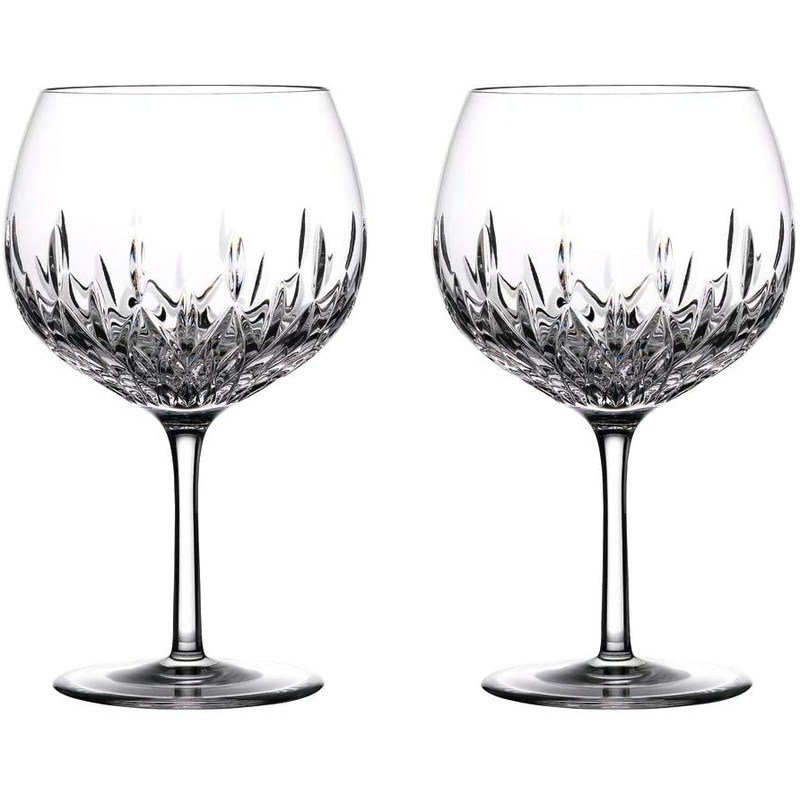 Waterford Gin Journeys Lismore Balloon Wine Glass Pair, 22 oz, Clear