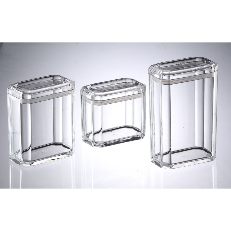 Huang Faceted Skinny Canisters