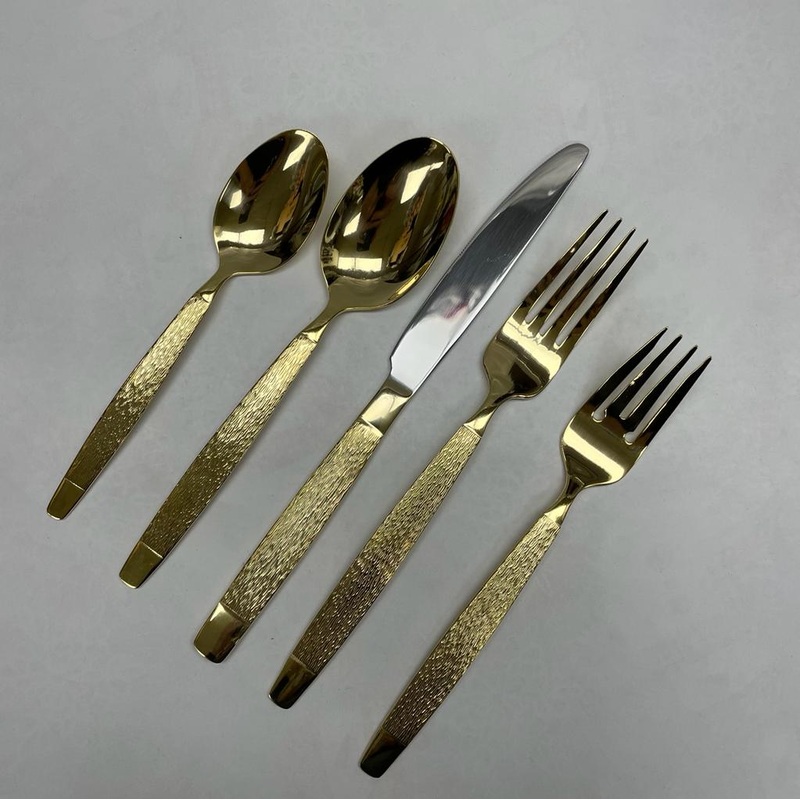 Metropolitan by Holister Citta Full Gold  20 Piece Flatware Set, Service for 4