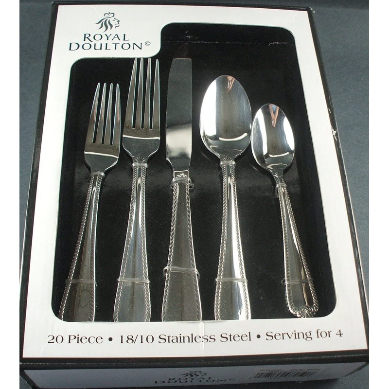 Royal Doulton Princess 20 Piece Service for 4 - 18/10 Stainless Flatware Set