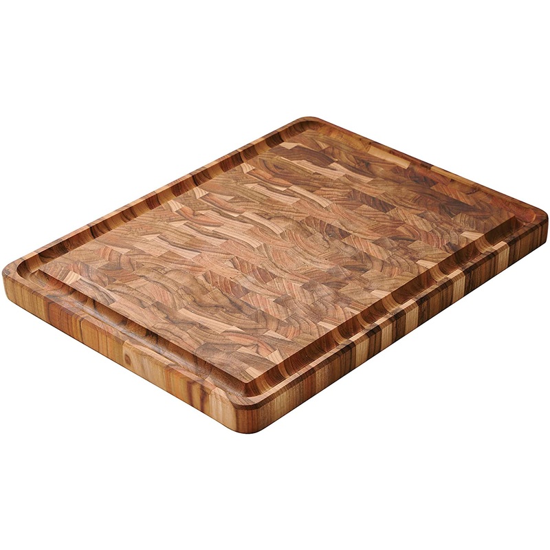 Tramontina Chopping Board Teak Wood End-Grain (17.75 in x 13.5 in)