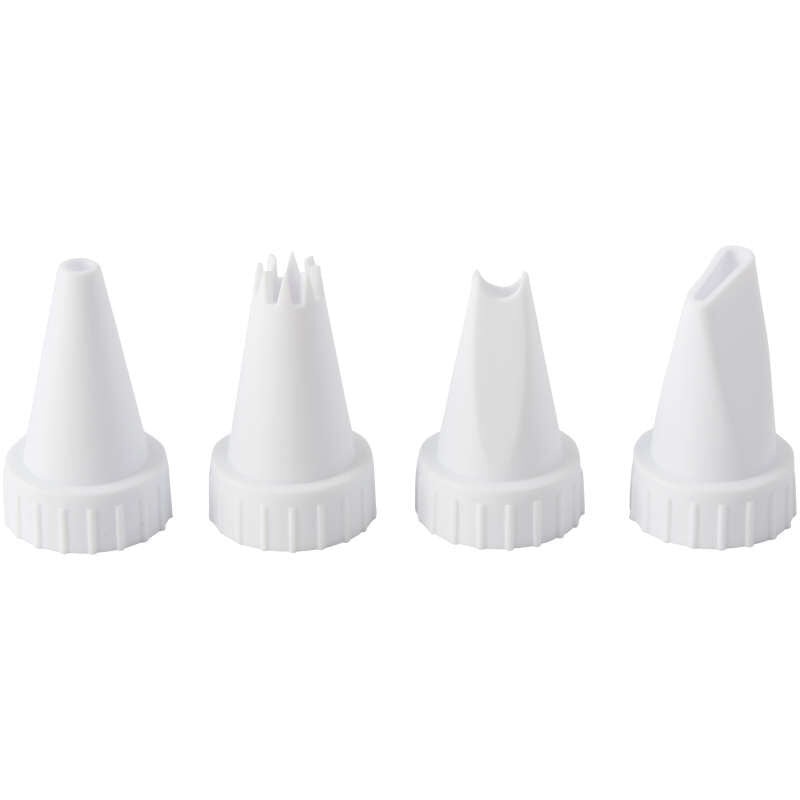 Wilton Plastic Decorating Tips, 4-Piece