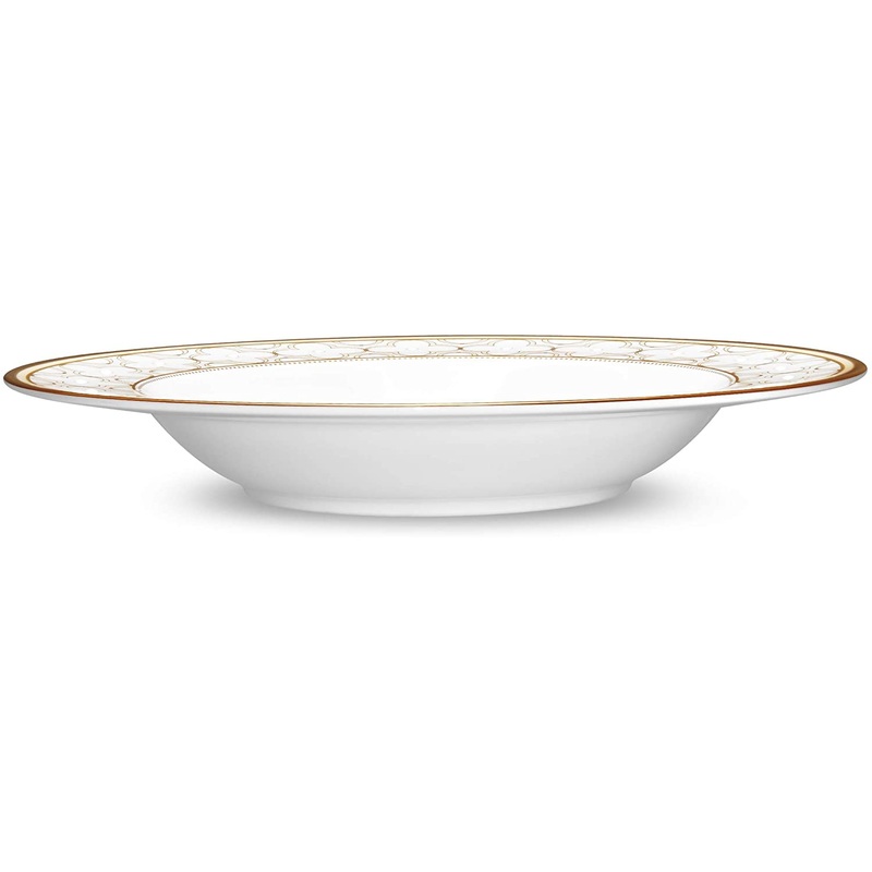 Noritake Trefolio Gold Bowl, Soup, 8 1/2", 12 oz.