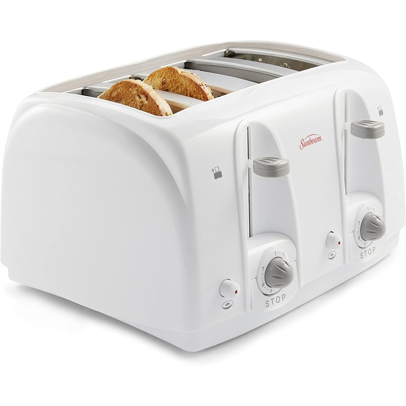Sunbeam 4-Slice Toaster, White