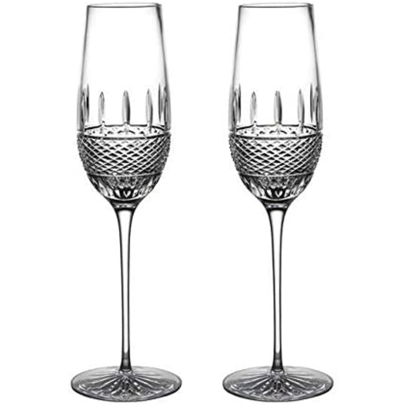 Waterford Irish Lace Crystal Flutes, Set of 2