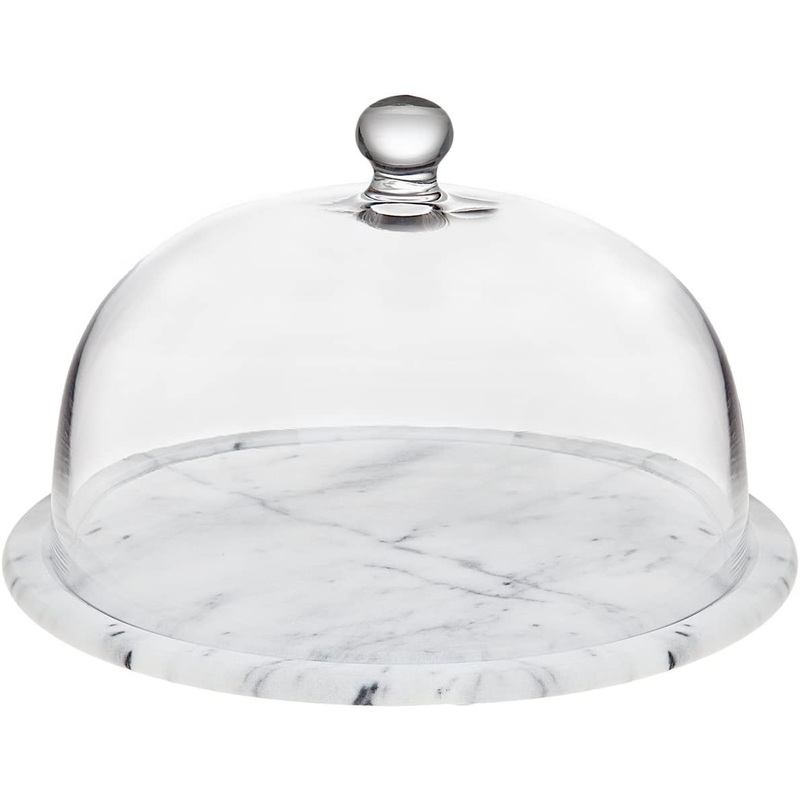 Godinger La Cucina Marble Cake Plate with Dome