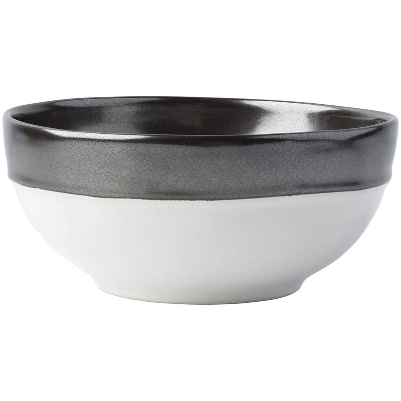 Juliska Emerson White/Pewter Cereal/Soup Bowl