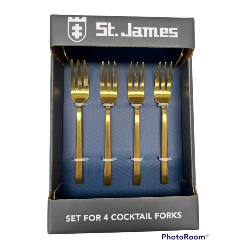 Prestige St. James Geo 4 pc. Dessert Flatware