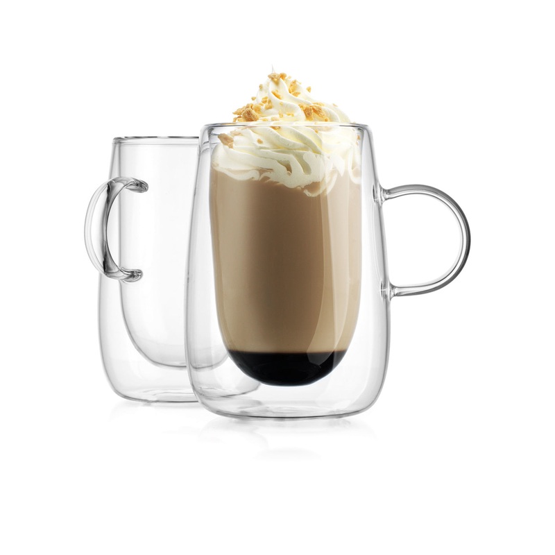 Godinger Alesia Latte Cups Pair 10oz