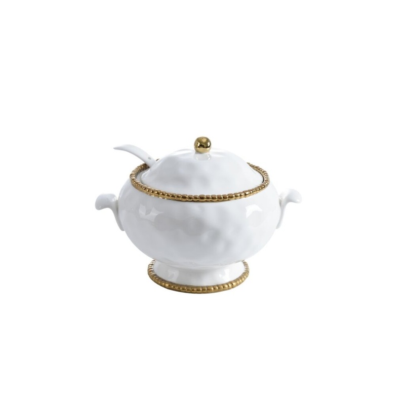 Pampa Bay Gold Salerno Soup Tureen & Ladle