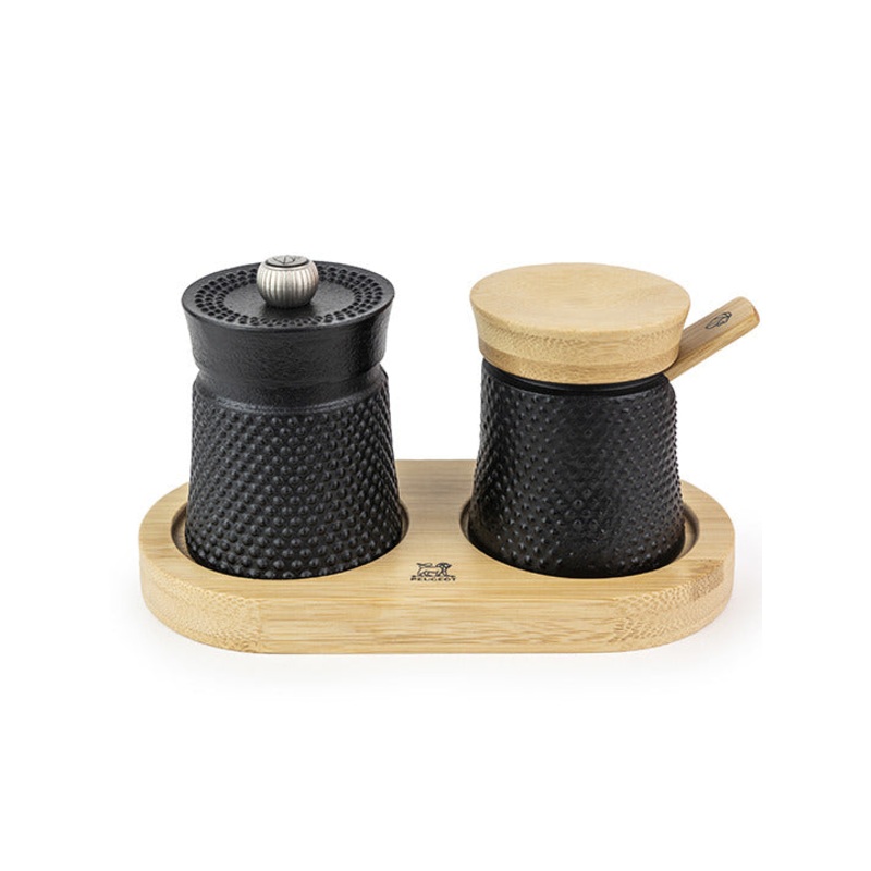 Peugeot Bali Cast Iron Pepper Mill & Salt Dispenser Set
