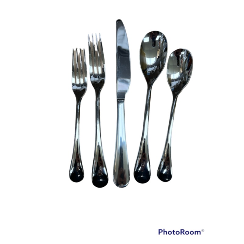 Prestige Cambridge Quinlan Mirror Flatware, 5 Pc. Place Setting