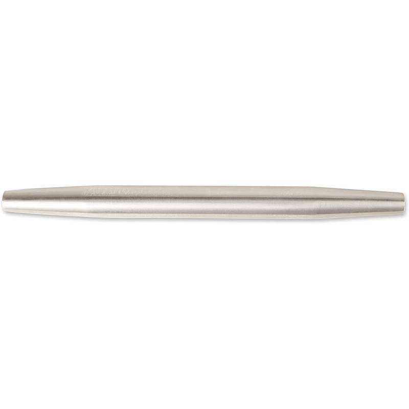 RSVP International Endurance French Rolling Pin for Baking, 18", Stainless Steel