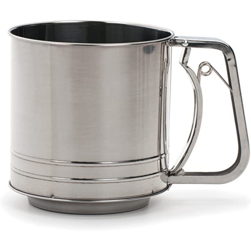 RSVP Stainless Steel Triple Mesh Flour Sifter
