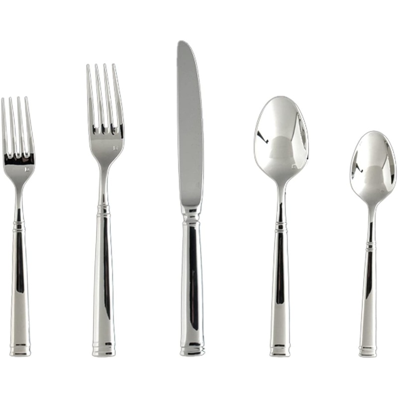 Fortessa Bistro Stainless Steel Flatware, 5 Pc. Placesetting