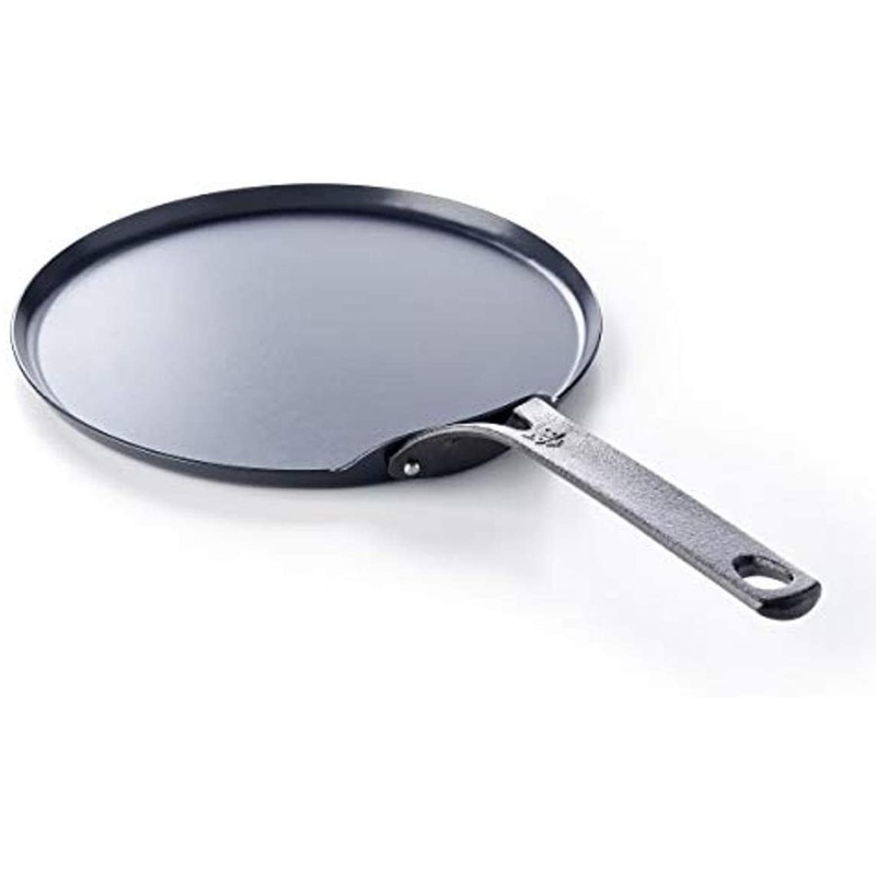 The Cookware Company BK Black Steel Pre-Seasoned Carbon Steel Crepe Pan 10 inch