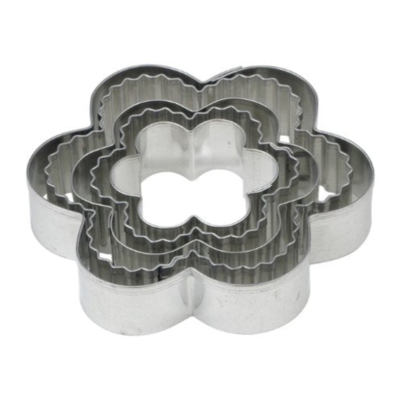 Harold Mrs. Anderson Flower Cookie Cutters, set/5 in Metal Tin