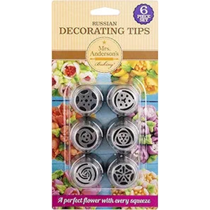 Harold Mrs. Anderson Russian Decorating Tips, 6 pcs