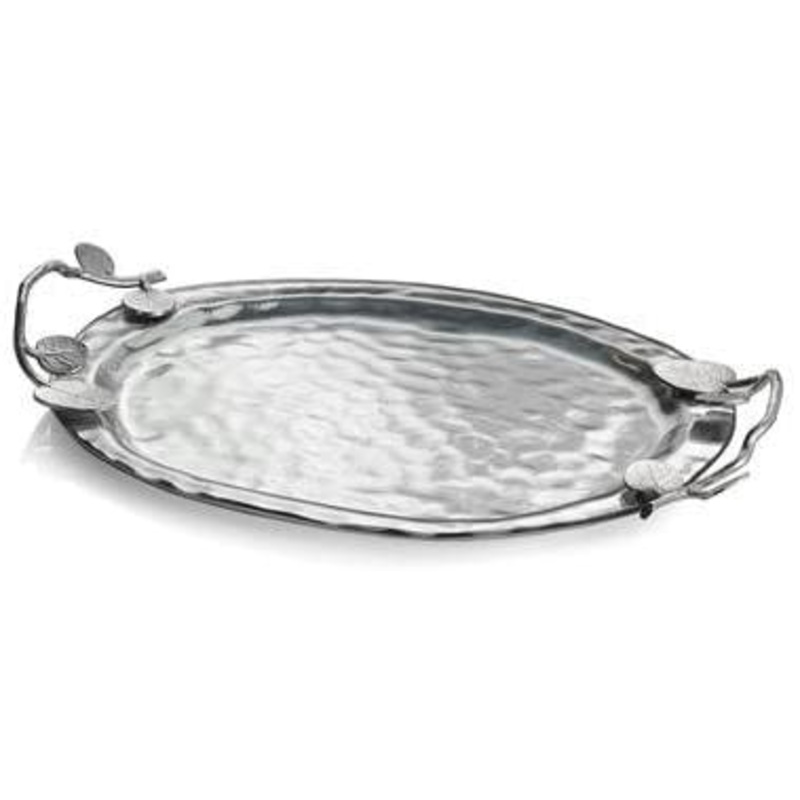 Michael Aram Botanical Leaf Glass Platter
